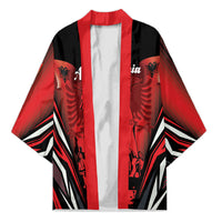 Dita e Flamurit Albania Personalised Kimono Independence Monument Black Double-headed Eagle