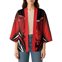 Dita e Flamurit Albania Personalised Kimono Independence Monument Black Double-headed Eagle