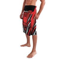 Dita e Flamurit Albania Personalised Lavalava Independence Monument Black Double-headed Eagle