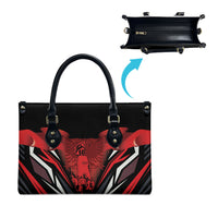 Dita e Flamurit Albania Leather Bag Independence Monument Black Double-headed Eagle