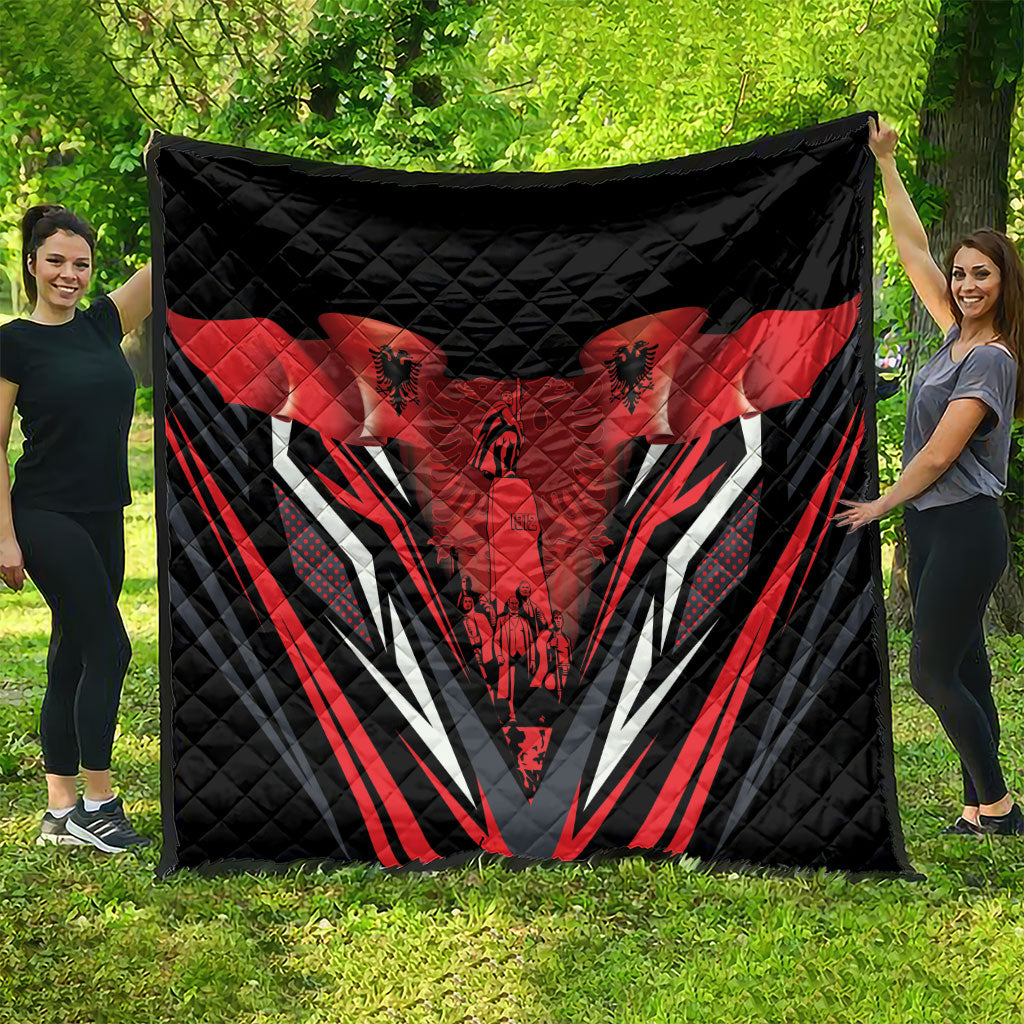 Dita e Flamurit Albania Quilt Independence Monument Black Double-headed Eagle