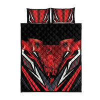 Dita e Flamurit Albania Quilt Bed Set Independence Monument Black Double-headed Eagle