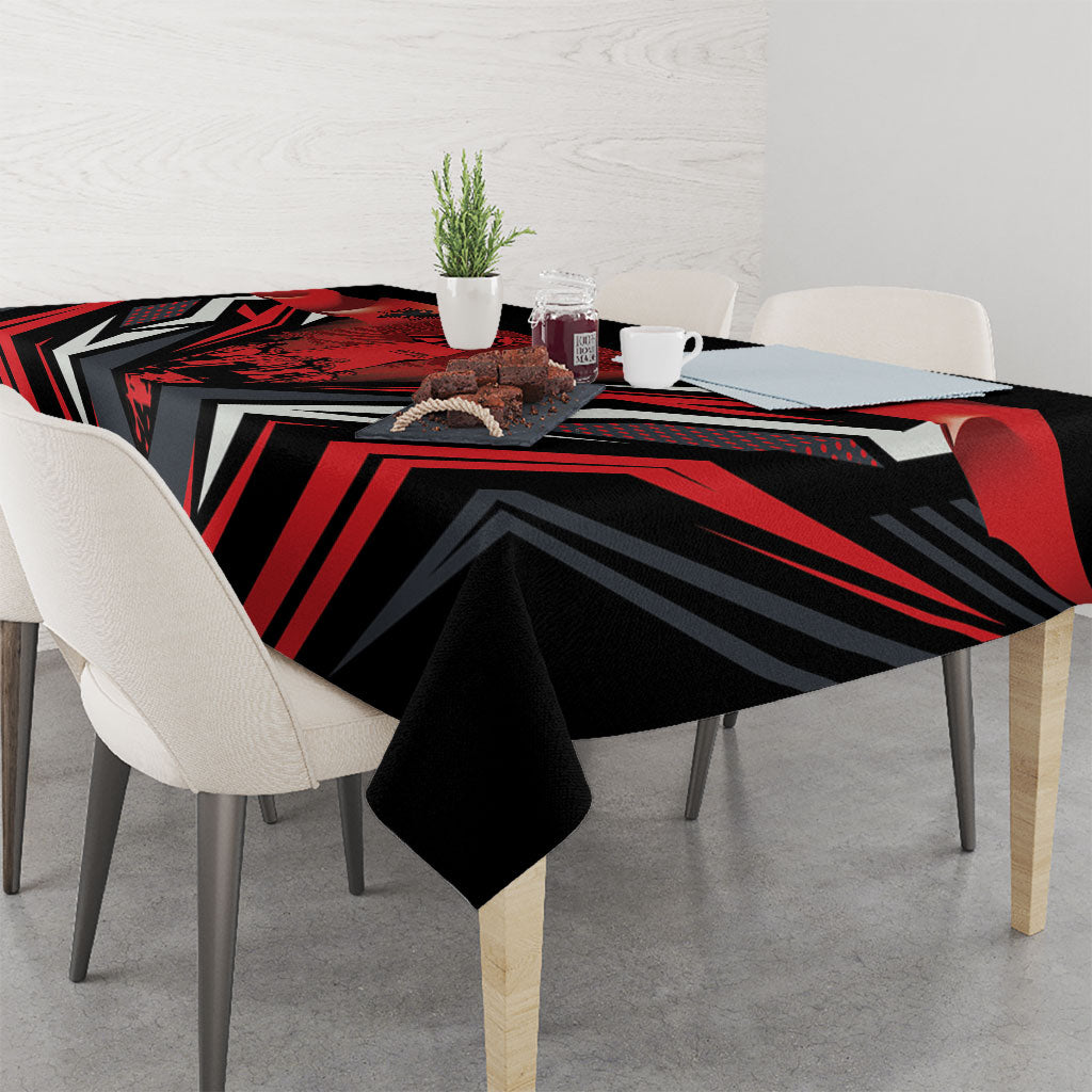 Dita e Flamurit Albania Tablecloth Independence Monument Black Double-headed Eagle