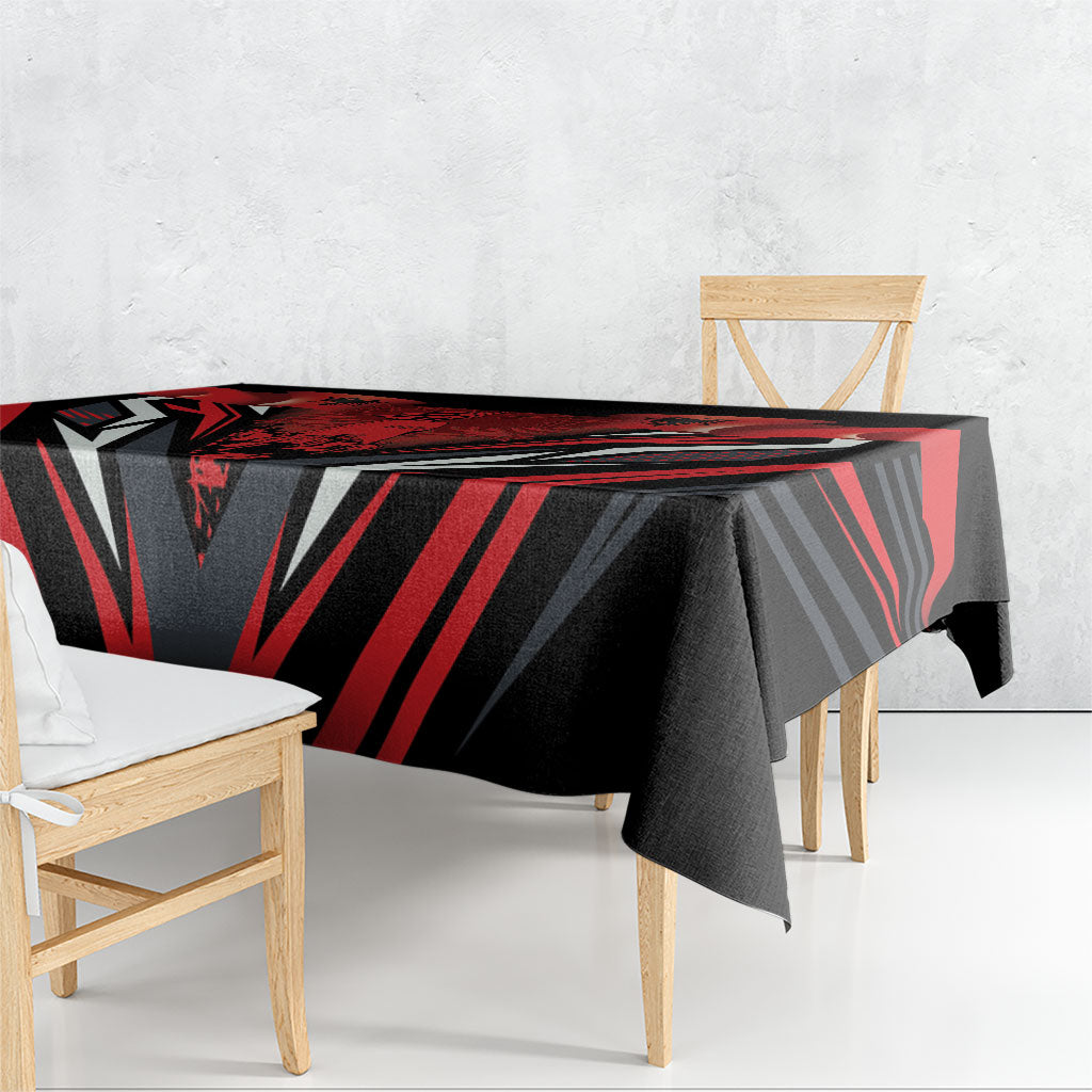 Dita e Flamurit Albania Tablecloth Independence Monument Black Double-headed Eagle