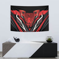 Dita e Flamurit Albania Tapestry Independence Monument Black Double-headed Eagle