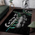 Personalised New Zealand Silver Fern Rugby Area Rug Paua Shell With Champions Trophy History NZ Forever - Wonder Print Shop