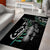 Personalised New Zealand Silver Fern Rugby Area Rug Paua Shell With Champions Trophy History NZ Forever - Wonder Print Shop