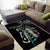 Personalised New Zealand Silver Fern Rugby Area Rug Paua Shell With Champions Trophy History NZ Forever - Wonder Print Shop