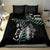 Personalised New Zealand Silver Fern Rugby Bedding Set Paua Shell With Champions Trophy History NZ Forever - Wonder Print Shop