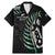 Personalised New Zealand Silver Fern Rugby Family Matching Mermaid Dress and Hawaiian Shirt Paua Shell With Champions Trophy History NZ Forever - Wonder Print Shop