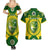 Australia Cricket Couples Matching Summer Maxi Dress and Hawaiian Shirt 2023 World Cup 6th Champions Trophy National Color - Wonder Print Shop