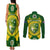 Australia Cricket Couples Matching Tank Maxi Dress and Long Sleeve Button Shirt 2023 World Cup 6th Champions Trophy National Color - Wonder Print Shop