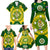 Australia Cricket Family Matching Long Sleeve Bodycon Dress and Hawaiian Shirt 2023 World Cup 6th Champions Trophy National Color - Wonder Print Shop