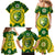 Australia Cricket Family Matching Mermaid Dress and Hawaiian Shirt 2023 World Cup 6th Champions Trophy National Color - Wonder Print Shop