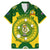 Australia Cricket Family Matching Mermaid Dress and Hawaiian Shirt 2023 World Cup 6th Champions Trophy National Color - Wonder Print Shop