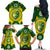 Australia Cricket Family Matching Off Shoulder Long Sleeve Dress and Hawaiian Shirt 2023 World Cup 6th Champions Trophy National Color - Wonder Print Shop