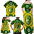 Australia Cricket Family Matching Off Shoulder Maxi Dress and Hawaiian Shirt 2023 World Cup 6th Champions Trophy National Color - Wonder Print Shop