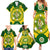 Australia Cricket Family Matching Summer Maxi Dress and Hawaiian Shirt 2023 World Cup 6th Champions Trophy National Color - Wonder Print Shop