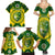 Australia Cricket Family Matching Summer Maxi Dress and Hawaiian Shirt 2023 World Cup 6th Champions Trophy National Color - Wonder Print Shop