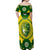 Australia Cricket Off Shoulder Maxi Dress 2023 World Cup 6th Champions Trophy National Color - Wonder Print Shop