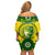 Australia Cricket Off Shoulder Short Dress 2023 World Cup 6th Champions Trophy National Color - Wonder Print Shop