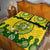 Australia Cricket Quilt Bed Set 2023 World Cup 6th Champions Trophy National Color - Wonder Print Shop