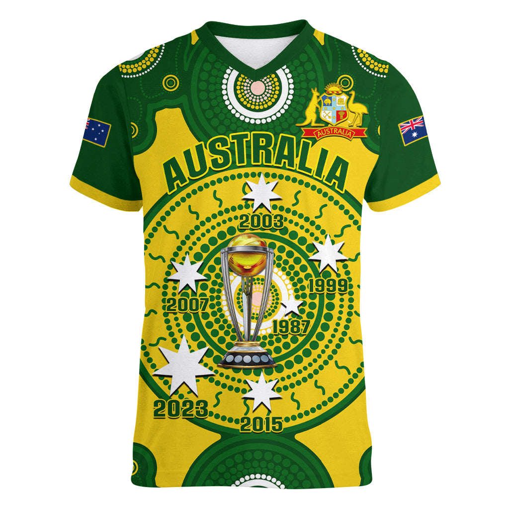 australia-cricket-women-v-neck-t-shirt-2023-world-cup-6th-champions-trophy-national-color