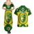 Personalised Australia Cricket Couples Matching Summer Maxi Dress and Hawaiian Shirt 2023 World Cup 6th Champions Trophy National Color - Wonder Print Shop