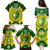 Personalised Australia Cricket Family Matching Puletasi Dress and Hawaiian Shirt 2023 World Cup 6th Champions Trophy National Color - Wonder Print Shop