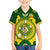 Personalised Australia Cricket Family Matching Puletasi Dress and Hawaiian Shirt 2023 World Cup 6th Champions Trophy National Color - Wonder Print Shop