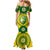 Personalised Australia Cricket Mermaid Dress 2023 World Cup 6th Champions Trophy National Color - Wonder Print Shop