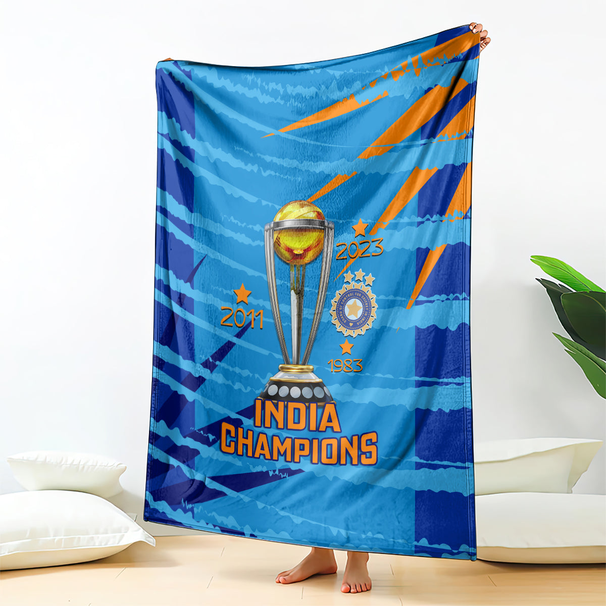 custom-india-cricket-blanket-2023-world-cup-3rd-champions-proud