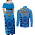 Custom India Cricket Couples Matching Off Shoulder Maxi Dress and Long Sleeve Button Shirt 2023 World Cup 3rd Champions Proud - Wonder Print Shop