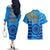 Custom India Cricket Couples Matching Off The Shoulder Long Sleeve Dress and Hawaiian Shirt 2023 World Cup 3rd Champions Proud - Wonder Print Shop