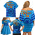 Custom India Cricket Family Matching Off Shoulder Short Dress and Hawaiian Shirt 2023 World Cup 3rd Champions Proud - Wonder Print Shop