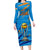 Custom India Cricket Long Sleeve Bodycon Dress 2023 World Cup 3rd Champions Proud - Wonder Print Shop