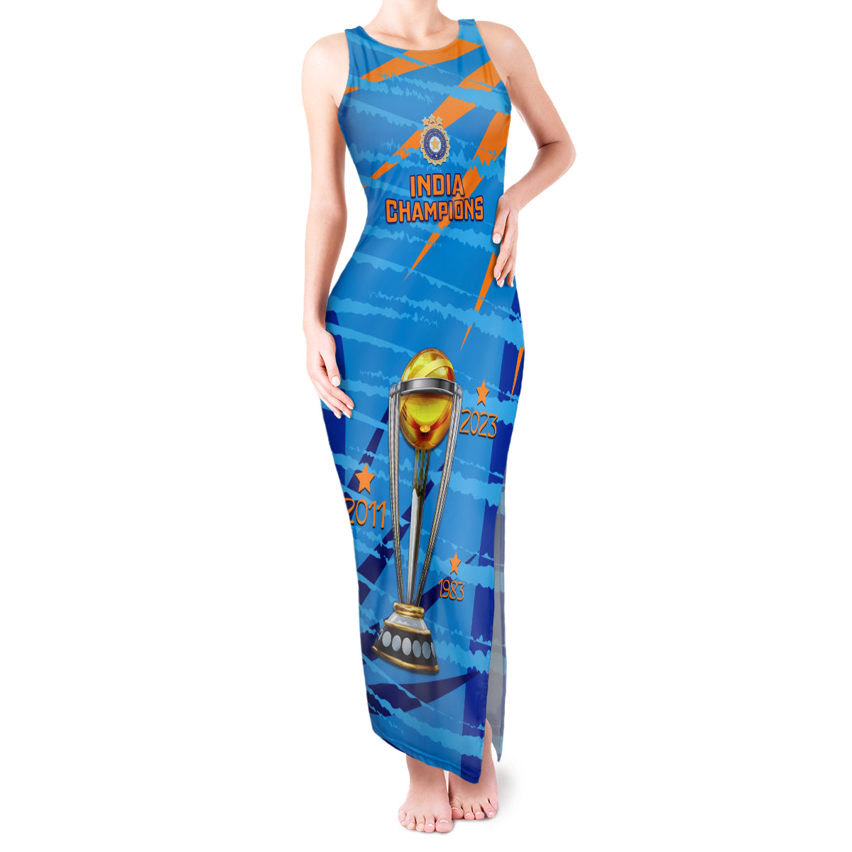 custom-india-cricket-tank-maxi-dress-2023-world-cup-3rd-champions-proud