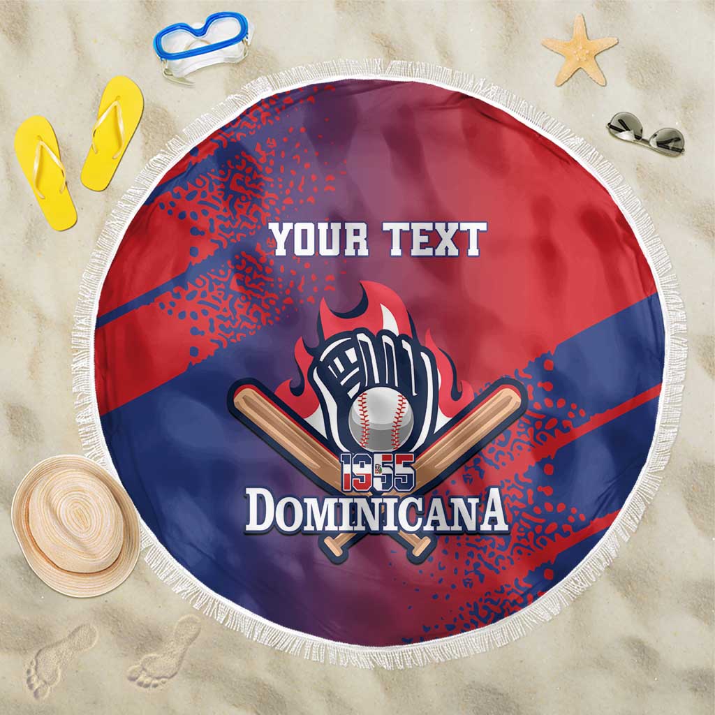 Custom Baseball Dominicana Beach Blanket Go Champions Grunge Style - Wonder Print Shop