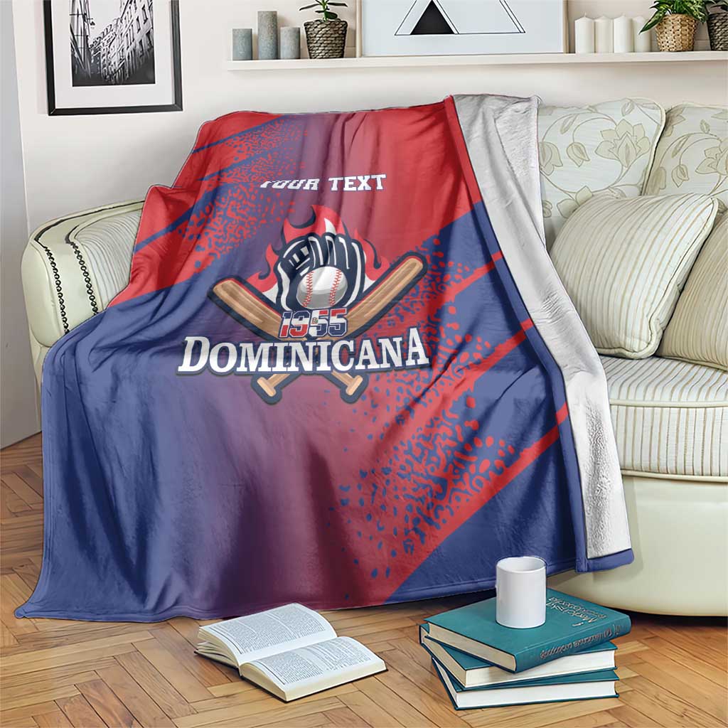 Custom Baseball Dominicana Blanket Go Champions Grunge Style