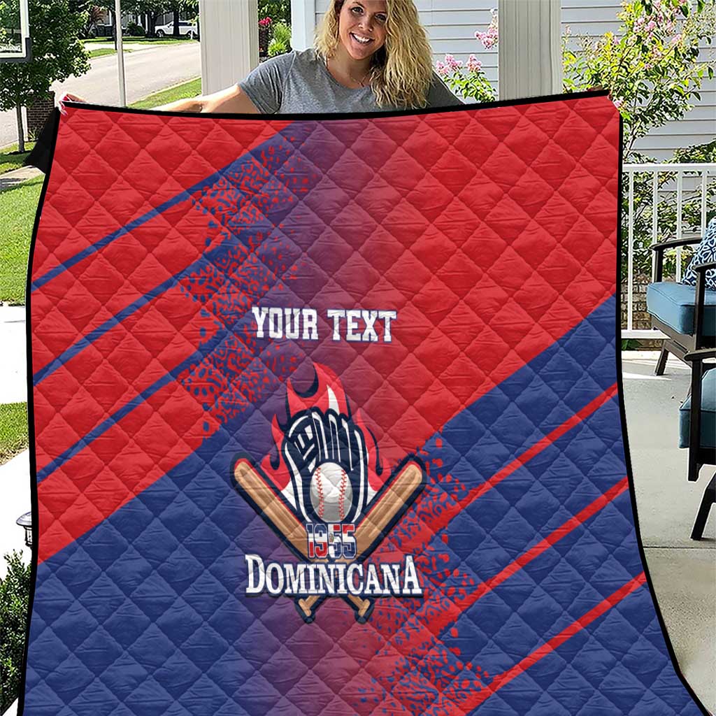 Custom Baseball Dominicana Quilt Go Champions Grunge Style - Wonder Print Shop