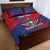 Custom Baseball Dominicana Quilt Bed Set Go Champions Grunge Style - Wonder Print Shop