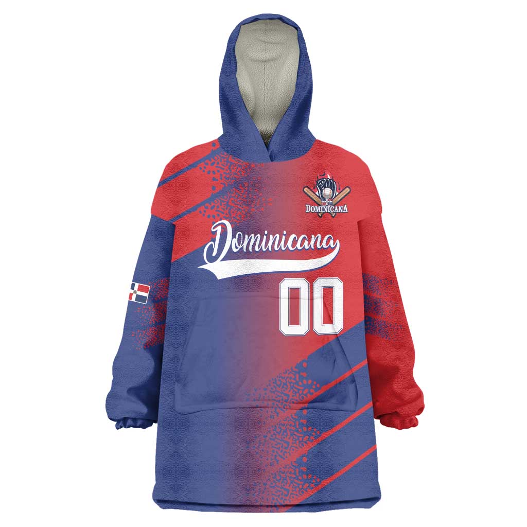 Custom Baseball Dominicana Wearable Blanket Hoodie Go Champions Grunge Style