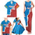 Custom Baseball Venezuela Family Matching Tank Maxi Dress and Hawaiian Shirt Go Champions Grunge Style - Wonder Print Shop