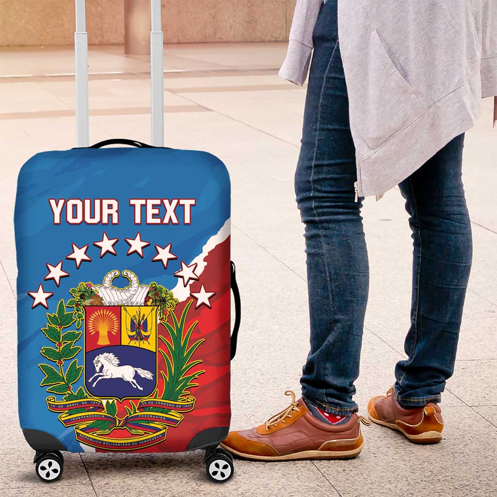 Custom Baseball Venezuela Luggage Cover Go Champions Grunge Style - Wonder Print Shop