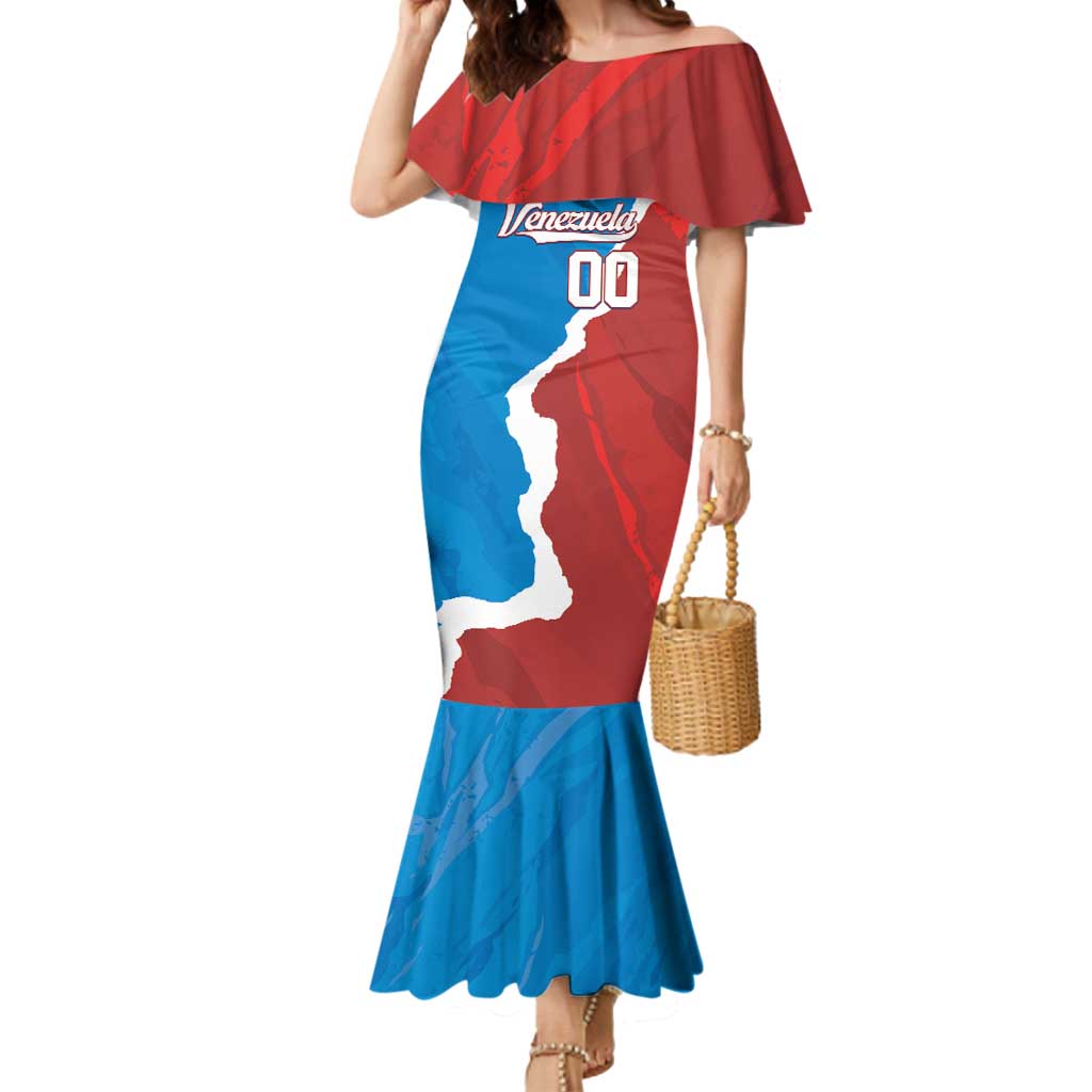 Custom Baseball Venezuela Mermaid Dress Go Champions Grunge Style - Wonder Print Shop