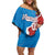 Custom Baseball Venezuela Off Shoulder Short Dress Go Champions Grunge Style - Wonder Print Shop