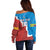 Custom Baseball Venezuela Off Shoulder Sweater Go Champions Grunge Style - Wonder Print Shop