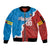 Custom Baseball Venezuela Sleeve Zip Bomber Jacket Go Champions Grunge Style - Wonder Print Shop