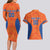 Custom Baseball Netherlands Couples Matching Long Sleeve Bodycon Dress and Hawaiian Shirt Go Champions Sporty Style - Wonder Print Shop