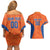 Custom Baseball Netherlands Couples Matching Off Shoulder Short Dress and Hawaiian Shirt Go Champions Sporty Style - Wonder Print Shop